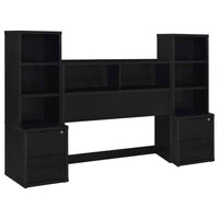 Westpark 3-piece Full Bedroom Set Bookcase Headboard Black