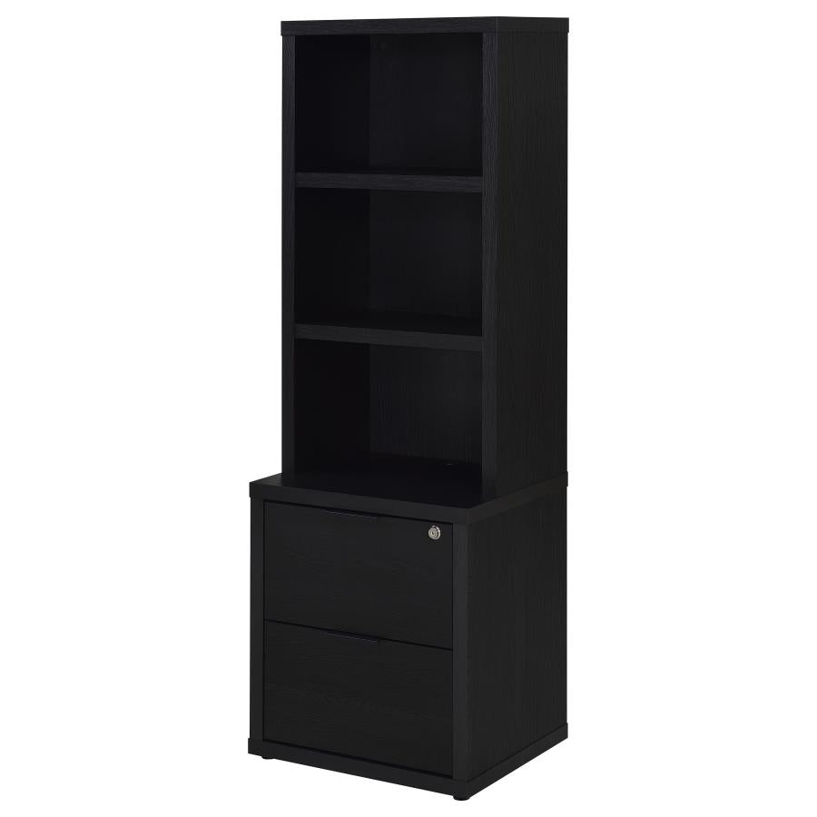 Westpark 3-piece Queen Bedroom Set Bookcase Headboard Black