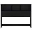Westpark 49-inch Queen Bookcase Headboard Black