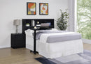 Westpark 49-inch Queen Bookcase Headboard Black