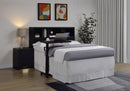 Westpark 49-inch Queen Bookcase Headboard Black