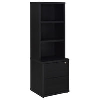 Westpark 3-piece Twin Bedroom Set Bookcase Headboard Black