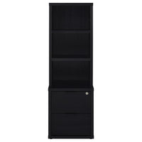 Westpark 3-piece Twin Bedroom Set Bookcase Headboard Black