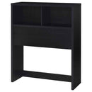 Westpark 49-inch Twin Bookcase Headboard Black