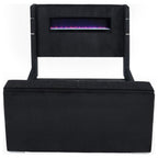 Tisdall California King Flame Visualizer TV Bed Black
