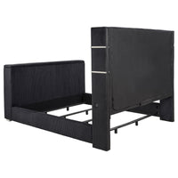 Tisdall California King Flame Visualizer TV Bed Black