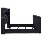 Tisdall California King Flame Visualizer TV Bed Black