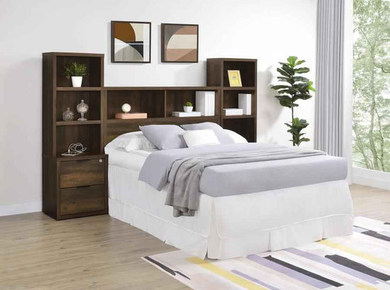 Westpark 3-piece Full Bedroom Set Bookcase Headboard Pine