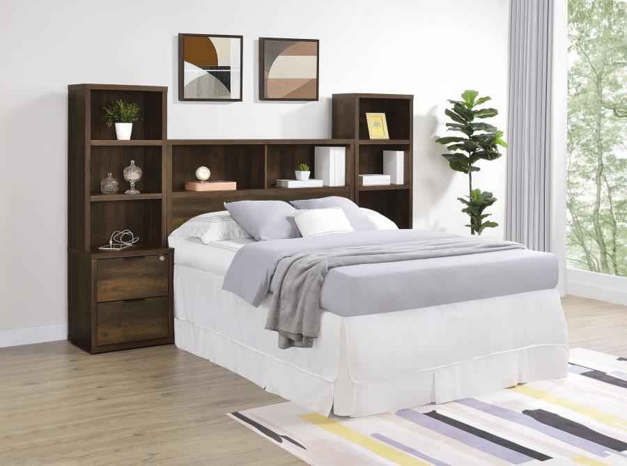 Westpark 3-piece Full Bedroom Set Bookcase Headboard Pine
