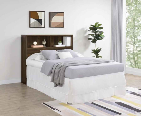 Westpark 49-inch Full Bookcase Headboard Dark Pine