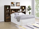 Westpark 49-inch Full Bookcase Headboard Dark Pine