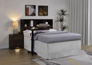 Westpark 49-inch Queen Bookcase Headboard Dark Pine