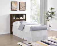 Westpark 49-inch Twin Bookcase Headboard Dark Pine
