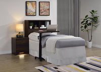Westpark 49-inch Twin Bookcase Headboard Dark Pine