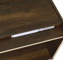 Westpark 2-drawer Nightstand LED Lights and USB Dark Pine