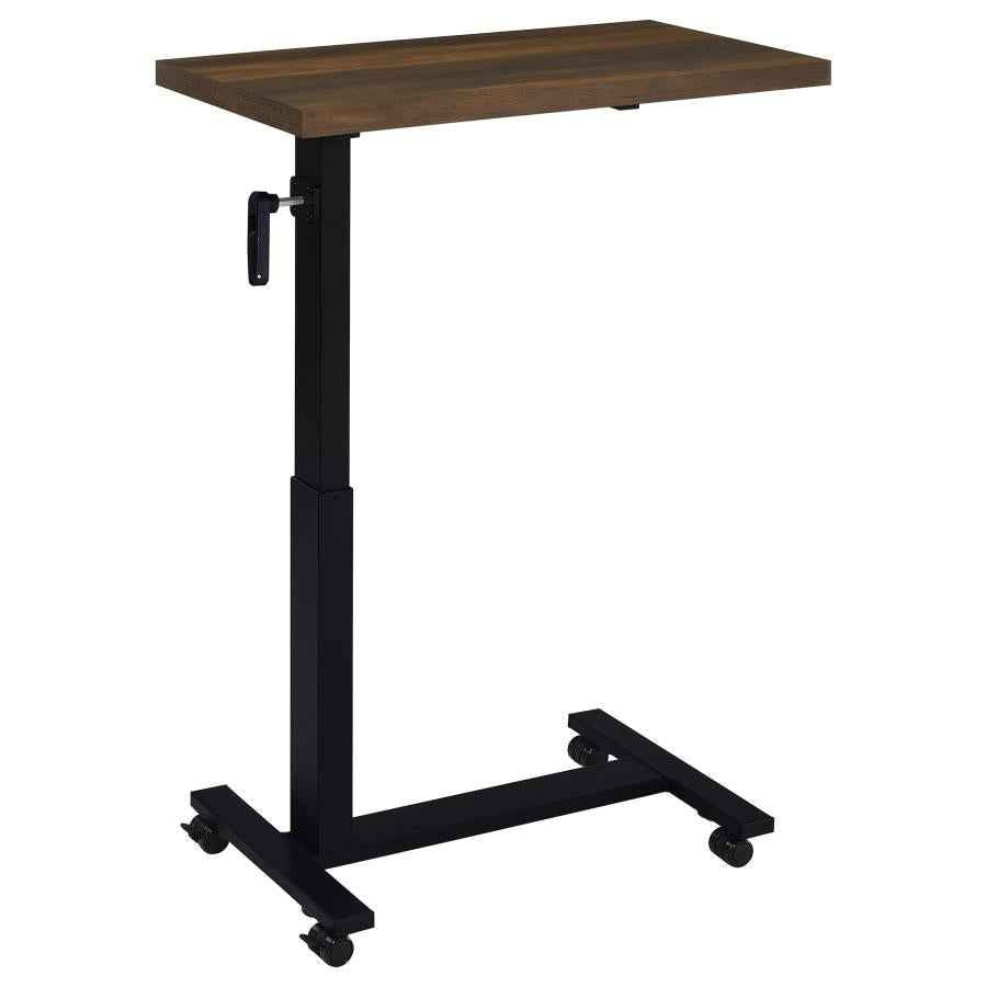 Westpark Height Adjustable Mobile Bedroom C-Table Dark Pine