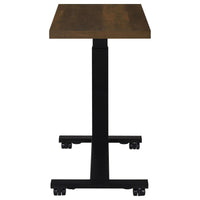 Westpark Height Adjustable Mobile Bedroom C-Table Dark Pine
