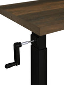 Westpark Height Adjustable Mobile Bedroom C-Table Dark Pine
