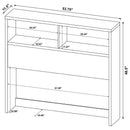 Westpark 49-inch Full Bookcase Headboard Mango