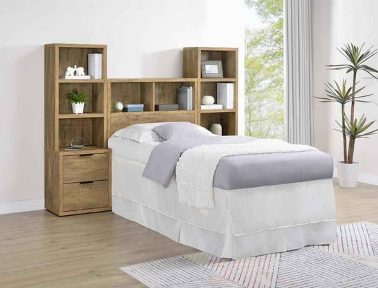 Westpark 3-piece Twin Bedroom Set Bookcase Headboard Mango
