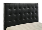 Home & Sleep Outlet - Medley Genuine Leather Eastern King Platform Bed Black