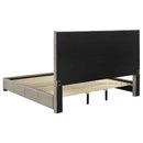 Medley Genuine Leather Eastern King Platform Bed Tan