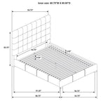 Home & Sleep Outlet - Medley Genuine Leather Queen Panel Platform Bed Tan