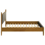 Home & Sleep Outlet - Mason 46-inch Full Panel Platform Bed Grey and Light Brown
