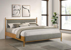Home & Sleep Outlet - Mason 46-inch Eastern King Panel Platform Bed Light Brown