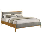 Home & Sleep Outlet - Mason 46-inch Eastern King Panel Platform Bed Light Brown
