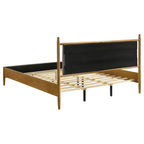 Home & Sleep Outlet - Mason 46-inch Eastern King Panel Platform Bed Light Brown