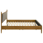 Home & Sleep Outlet - Mason 46-inch Eastern King Panel Platform Bed Light Brown