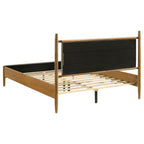 Home & Sleep Outlet - Mason 46-inch Queen Panel Platform Bed Grey and Light Brown
