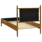 Home & Sleep Outlet - Mason 46-inch Twin Panel Platform Bed Grey and Light Brown