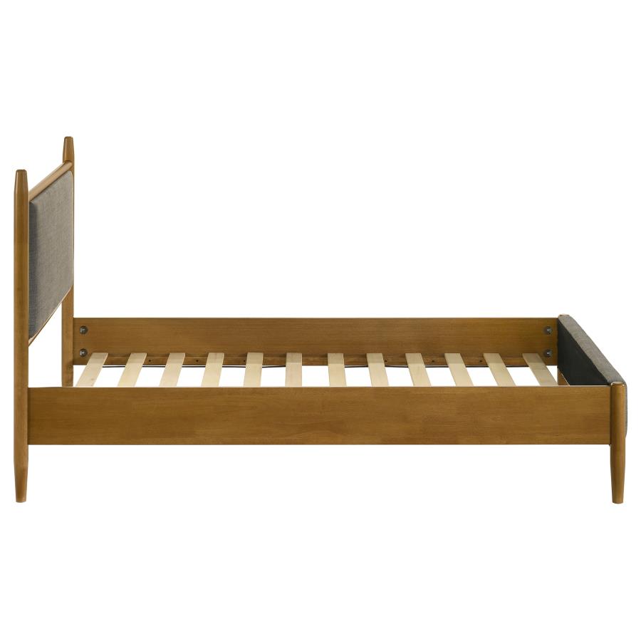 Home & Sleep Outlet - Mason 46-inch Twin Panel Platform Bed Grey and Light Brown