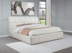 Home & Sleep Outlet - Nollet 48-inch Upholstered Eastern King Platform Bed Cream