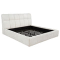 Home & Sleep Outlet - Nollet 48-inch Upholstered Eastern King Platform Bed Cream