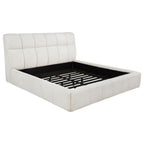 Home & Sleep Outlet - Nollet 48-inch Upholstered Eastern King Platform Bed Cream