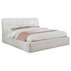 Home & Sleep Outlet - Nollet 48-inch Upholstered Eastern King Platform Bed Cream