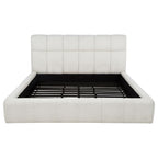 Home & Sleep Outlet - Nollet 48-inch Upholstered Eastern King Platform Bed Cream