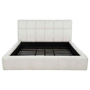 Nollet 48-inch Upholstered Eastern King Platform Bed Cream