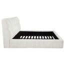 Nollet 48-inch Upholstered Eastern King Platform Bed Cream