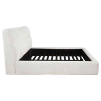 Nollet 48-inch Upholstered Eastern King Platform Bed Cream
