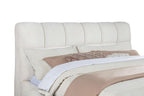 Home & Sleep Outlet - Nollet 48-inch Upholstered Eastern King Platform Bed Cream