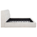 Home & Sleep Outlet - Nollet 48-inch Upholstered California King Platform Bed Cream