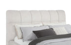 Home & Sleep Outlet - Nollet 48-inch Upholstered California King Platform Bed Cream
