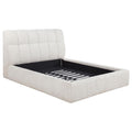 Home & Sleep Outlet - Nollet 48-inch Upholstered Queen Panel Platform Bed Cream