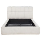 Home & Sleep Outlet - Nollet 48-inch Upholstered Queen Panel Platform Bed Cream