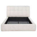 Nollet 48-inch Upholstered Queen Panel Platform Bed Cream