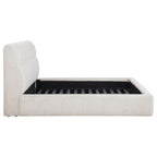 Home & Sleep Outlet - Nollet 48-inch Upholstered Queen Panel Platform Bed Cream